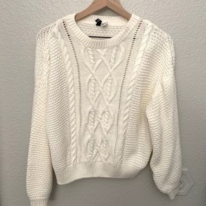H&M white sweater